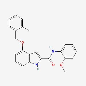 N-(2-methoxyphenyl)-4-((2-methylbenzyl)oxy)-1H-indole-2-carboxamide
