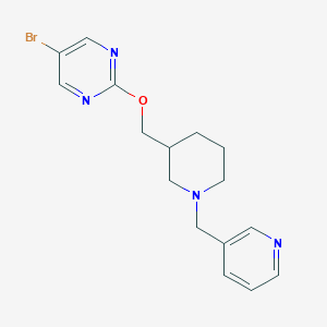 B2773098 5-Bromo-2-[[1-(pyridin-3-ylmethyl)piperidin-3-yl]methoxy]pyrimidine CAS No. 2379993-39-0