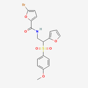 5-bromo-N-{2-(2-furyl)-2-[(4-methoxyphenyl)sulfonyl]ethyl}-2-furamide