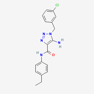 5-amino-1-(3-chlorobenzyl)-N-(4-ethylphenyl)-1H-1,2,3-triazole-4-carboxamide