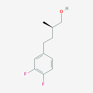 (2R)-4-(3,4-Difluorophenyl)-2-methylbutan-1-ol
