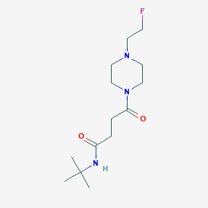 molecular formula C14H26FN3O2 B2773125 N-(tert-butyl)-4-(4-(2-fluoroethyl)piperazin-1-yl)-4-oxobutanamide CAS No. 2034290-55-4