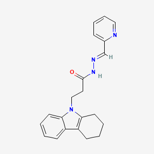 N'-[(pyridin-2-yl)methylidene]-3-(2,3,4,9-tetrahydro-1H-carbazol-9-yl)propanehydrazide