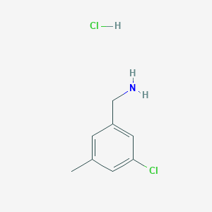 molecular formula C8H11Cl2N B2773135 (3-Chloro-5-methylphenyl)methanamine;hydrochloride CAS No. 2460757-13-3