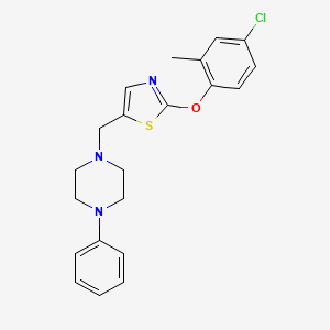 1-{[2-(4-Chloro-2-methylphenoxy)-1,3-thiazol-5-yl]methyl}-4-phenylpiperazine
