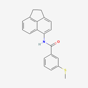 molecular formula C20H17NOS B2773148 N-(1,2-dihydroacenaphthylen-5-yl)-3-(methylsulfanyl)benzamide CAS No. 896342-84-0