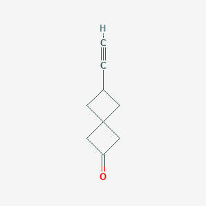 molecular formula C9H10O B2773164 6-Ethynylspiro[3.3]heptan-2-one CAS No. 2122322-27-2
