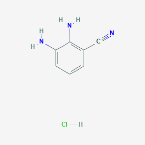 molecular formula C7H8ClN3 B2773178 2,3-Diaminobenzonitrile hydrochloride CAS No. 1881328-68-2