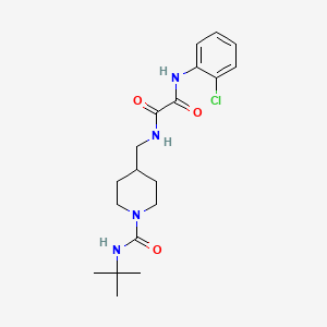 molecular formula C19H27ClN4O3 B2773179 N1-((1-(tert-butylcarbamoyl)piperidin-4-yl)methyl)-N2-(2-chlorophenyl)oxalamide CAS No. 1234981-82-8