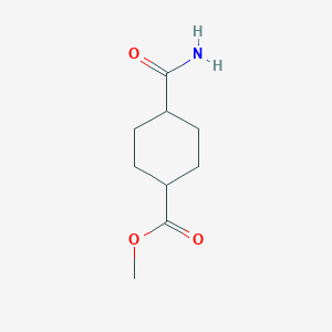 molecular formula C9H15NO3 B2773195 Methyl 4-carbamoylcyclohexanecarboxylate CAS No. 1202-23-9