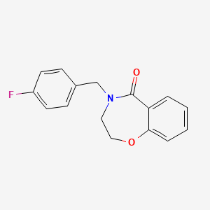 4-(4-fluorobenzyl)-3,4-dihydro-1,4-benzoxazepin-5(2H)-one