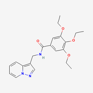 3,4,5-triethoxy-N-(pyrazolo[1,5-a]pyridin-3-ylmethyl)benzamide