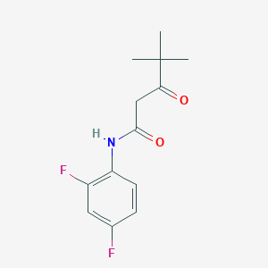 N-(2,4-difluorophenyl)-4,4-dimethyl-3-oxopentanamide