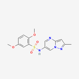 2,5-dimethoxy-N-(2-methylpyrazolo[1,5-a]pyrimidin-6-yl)benzenesulfonamide
