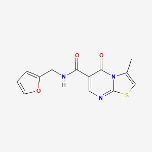 N-(furan-2-ylmethyl)-3-methyl-5-oxo-5H-thiazolo[3,2-a]pyrimidine-6-carboxamide