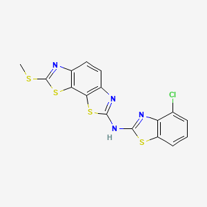 N-(4-chlorobenzo[d]thiazol-2-yl)-7-(methylthio)benzo[1,2-d:4,3-d']bis(thiazole)-2-amine