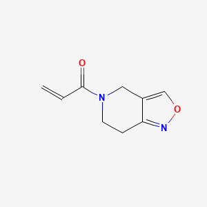 molecular formula C9H10N2O2 B2773257 1-(6,7-Dihydro-4H-[1,2]oxazolo[4,3-c]pyridin-5-yl)prop-2-en-1-one CAS No. 2189893-28-3