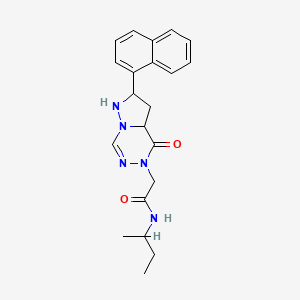 molecular formula C21H21N5O2 B2773267 N-(butan-2-yl)-2-[2-(naphthalen-1-yl)-4-oxo-4H,5H-pyrazolo[1,5-d][1,2,4]triazin-5-yl]acetamide CAS No. 1326861-68-0