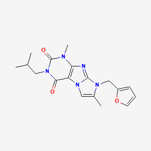 8-(furan-2-ylmethyl)-3-isobutyl-1,7-dimethyl-1H-imidazo[2,1-f]purine-2,4(3H,8H)-dione