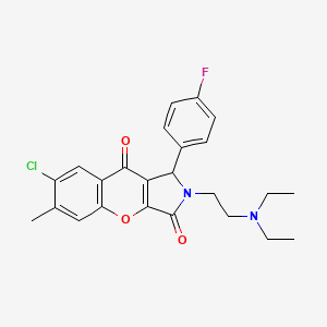 7-Chloro-2-(2-(diethylamino)ethyl)-1-(4-fluorophenyl)-6-methyl-1,2-dihydrochromeno[2,3-c]pyrrole-3,9-dione