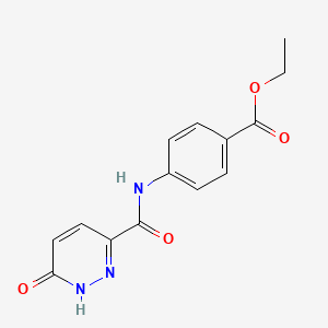 ethyl 4-[(6-oxo-1H-pyridazine-3-carbonyl)amino]benzoate