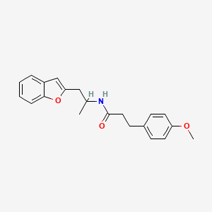 N-(1-(benzofuran-2-yl)propan-2-yl)-3-(4-methoxyphenyl)propanamide
