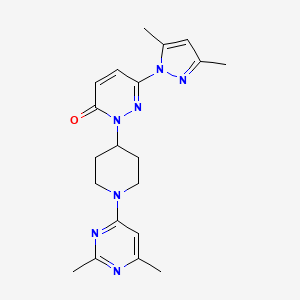 6-(3,5-Dimethylpyrazol-1-yl)-2-[1-(2,6-dimethylpyrimidin-4-yl)piperidin-4-yl]pyridazin-3-one