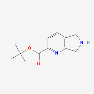 molecular formula C12H16N2O2 B2773359 Tert-butyl 6,7-dihydro-5H-pyrrolo[3,4-b]pyridine-2-carboxylate CAS No. 2248396-52-1