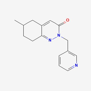 molecular formula C15H17N3O B2773366 6-Methyl-2-[(pyridin-3-yl)methyl]-2,3,5,6,7,8-hexahydrocinnolin-3-one CAS No. 2097900-89-3