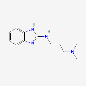 molecular formula C12H18N4 B2773369 N1-(1H-benzo[d]imidazol-2-yl)-N3,N3-dimethylpropane-1,3-diamine CAS No. 924872-05-9