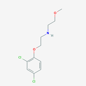 molecular formula C11H15Cl2NO2 B2773373 N-[2-(2,4-Dichlorophenoxy)ethyl]-N-(2-methoxyethyl)amine CAS No. 420100-11-4