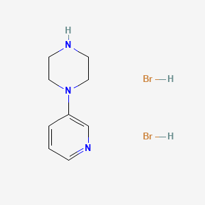 molecular formula C9H15Br2N3 B2773375 1-(Pyridin-3-YL)piperazine dihydrobromide CAS No. 1185369-72-5; 67980-77-2
