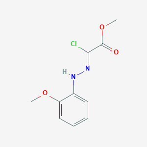 molecular formula C10H11ClN2O3 B2773409 Methyl chloro[(2-methoxyphenyl)hydrazono]acetate CAS No. 899028-45-6
