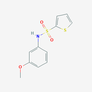 molecular formula C11H11NO3S2 B277341 N-(3-methoxyphenyl)thiophene-2-sulfonamide 