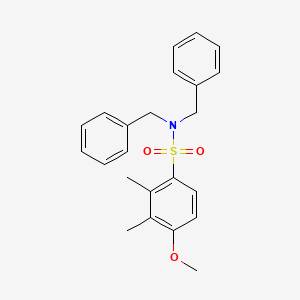molecular formula C23H25NO3S B2773437 N,N-dibenzyl-4-methoxy-2,3-dimethylbenzenesulfonamide CAS No. 717891-79-7