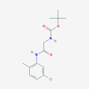 molecular formula C14H19ClN2O3 B2773446 tert-butyl N-[2-(5-chloro-2-methylanilino)-2-oxoethyl]carbamate CAS No. 861235-64-5