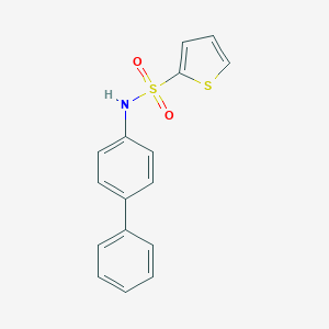 molecular formula C16H13NO2S2 B277346 N-[1,1'-biphenyl]-4-yl-2-thiophenesulfonamide 