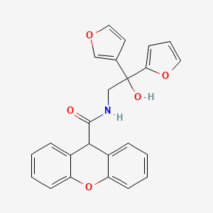 molecular formula C24H19NO5 B2773482 N-[2-(furan-2-yl)-2-(furan-3-yl)-2-hydroxyethyl]-9H-xanthene-9-carboxamide CAS No. 2034258-79-0