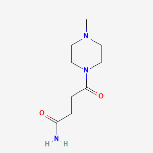 molecular formula C9H17N3O2 B2773495 4-(4-Methylpiperazin-1-yl)-4-oxobutanamide CAS No. 1268083-70-0