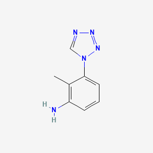 molecular formula C8H9N5 B2773507 2-methyl-3-(1H-1,2,3,4-tetrazol-1-yl)aniline CAS No. 750599-22-5