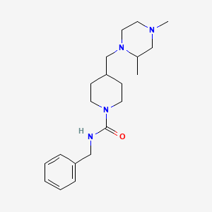 molecular formula C20H32N4O B2773531 N-Benzyl-4-[(2,4-dimethylpiperazin-1-YL)methyl]piperidine-1-carboxamide CAS No. 1421524-09-5