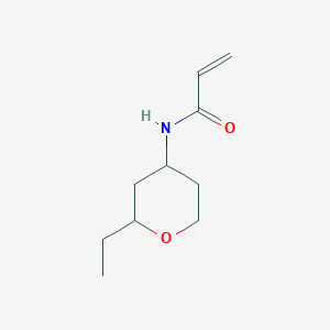 molecular formula C10H17NO2 B2773671 N-(2-Ethyloxan-4-yl)prop-2-enamide CAS No. 2224287-97-0