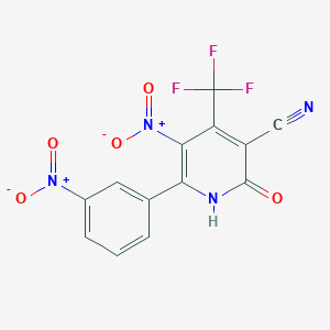 molecular formula C13H5F3N4O5 B2773698 SynuClean-D 