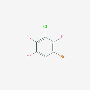molecular formula C6HBrClF3 B2773743 1-Bromo-3-chloro-2,4,5-trifluorobenzene CAS No. 152840-71-6