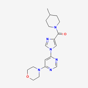 (4-methylpiperidino)[1-(6-morpholino-4-pyrimidinyl)-1H-imidazol-4-yl]methanone