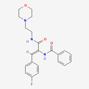 N-[2-(4-Fluoro-phenyl)-1-(2-morpholin-4-yl-ethylcarbamoyl)-vinyl]-benzamide