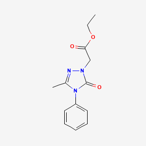 ethyl 2-(3-methyl-5-oxo-4-phenyl-4,5-dihydro-1H-1,2,4-triazol-1-yl)acetate