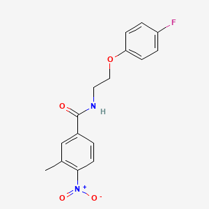 molecular formula C16H15FN2O4 B2773839 N-[2-(4-fluorophenoxy)ethyl]-3-methyl-4-nitrobenzamide CAS No. 1105210-28-3
