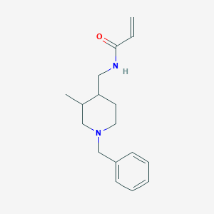 molecular formula C17H24N2O B2773840 N-[(1-Benzyl-3-methylpiperidin-4-yl)methyl]prop-2-enamide CAS No. 2361638-39-1