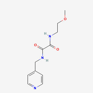 molecular formula C11H15N3O3 B2773865 N-(2-methoxyethyl)-N'-[(pyridin-4-yl)methyl]ethanediamide CAS No. 312319-76-9